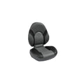 Gen 3 Marine Centric Folding Boat Seat, Dark Grey/Ebony, 4-Bolt Pedestal Mount