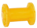 Tie Down Engineering 86284 Amber 4 Inch PVC Keel Roller, Spool Type, 5/8 Inch Shaft
