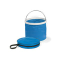 Camco Collapsible Bucket, 3 Gallon Capacity, Blue - Waterproof, Folds Flat for Storage with Carry Case