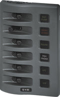 Blue Sea Systems WeatherDeck Waterproof Panel 4306, 6-Position Fused 12V DC Panel, IP67