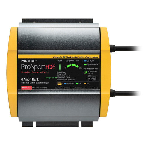 ProMariner ProSportHD Gen 4 Onboard Marine Battery Charger - 6 to 20 Amp, 1 to 3 Bank