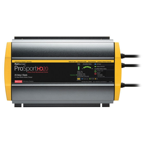 ProMariner ProSportHD Gen 4 Onboard Marine Battery Charger - 6 to 20 Amp, 1 to 3 Bank