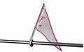 Sea-Dog Rail Mount Flagpole, Stainless Steel with Nylon Bracket, Fits 7/8 to 1 Inch Rails