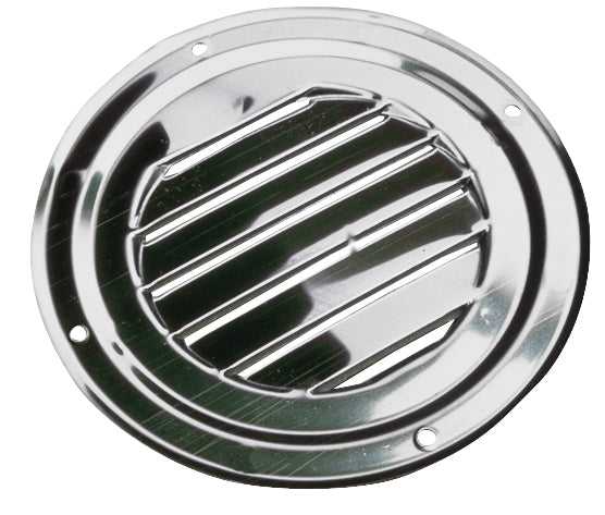 Sea-Dog Round Louvered Vent, 5 Inch Stainless Steel, Part 331425-1