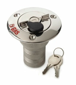 Sea-Dog Locking Gas Deck Fill 351320L-1, 1-1/2 Inch Hose, 316 Stainless Steel