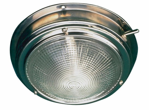 Sea-Dog Dome Light 4 Inch Lens 304 Stainless Steel 12V Surface Mount Cabin Light 400190-1