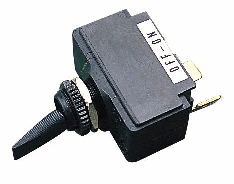 Sea-Dog 420102-1 SPST Momentary On/Off Toggle Switch, 15 Amp 12 Volt, Brass/Nylon/Polycarbonate