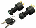 Sea-Dog 420365-1 Three Position Ignition Switch, Long Shaft, Off-Ignition-Start, with Cap