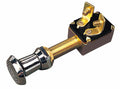 Sea-Dog 420390-1 Two Position On-Off Push-Pull Switch, Stamped Brass, 12V 15A