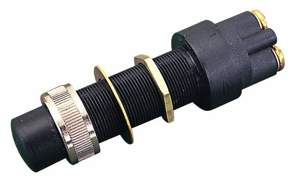 Sea-Dog Momentary Push Button Switch with Cap 420427-1, SPST On-Off, 30 Amp, Boss-2 Terminal