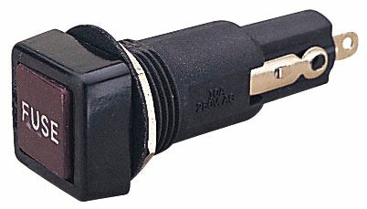 Sea-Dog 420501-1 Fuse Holder with Push Cap, Brass/Bakelite, 10 Amp 12 Volt