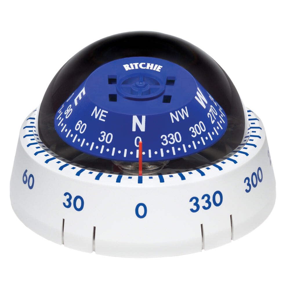 Ritchie XP-99 Handbearing Compass, Surface Mount, 2 3/4" Dial - White or Black Kayaker CombiDial