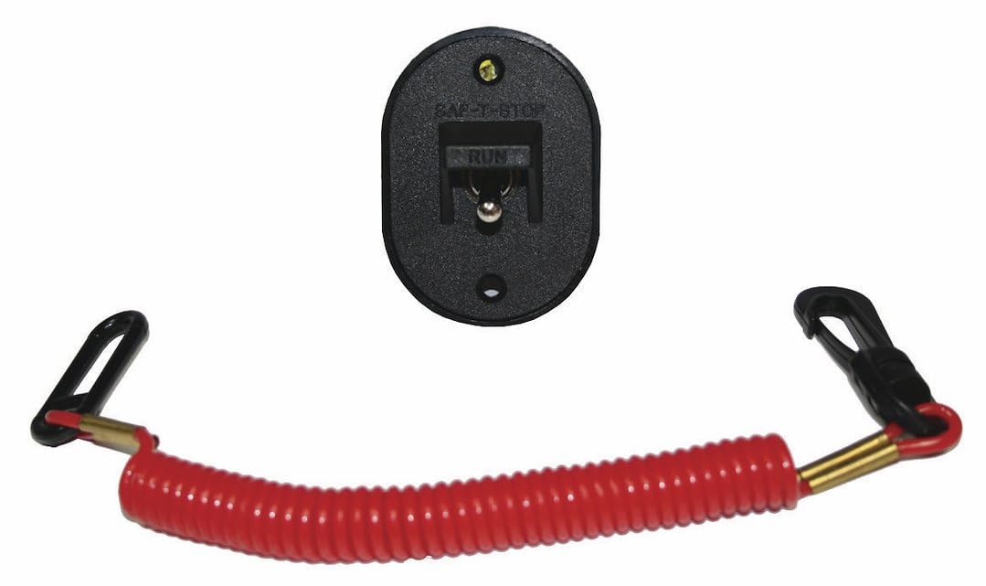 T-H Marine KS-1 Saf-T-Stop Ignition Kill Switch for Single Outboard, Black