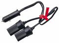 Sea-Dog Dual Outlet Power Socket Receptacle, 12 Volt 16 Amp, Stamped Brass and Nylon