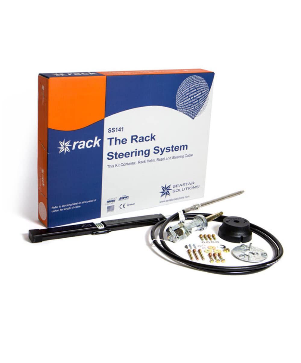 SeaStar Solutions SS14109 Back Mount Rotary Steering Cable Kit, 9 Foot, for Power-Assisted Sterndrive and Inboard Boats