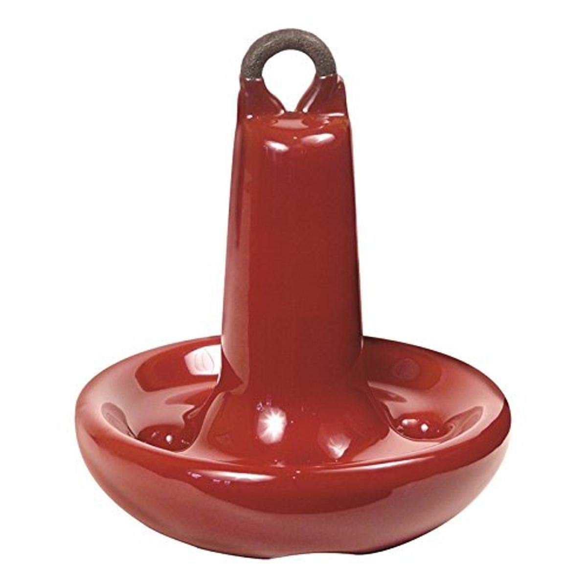 Greenfield 515-RD Vinyl Coated Mushroom Anchor, Red, 15 lb - Cast Iron Anchor for Small Boats, PWC, Kayaks