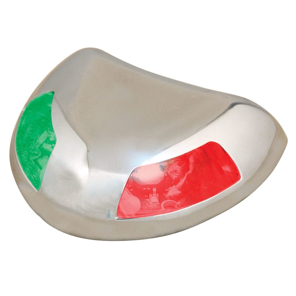 Perko Stealth II Series LED Navigation Light 0615DP2STS - Polished Stainless, Bi-Color, 2NM USCG Certified