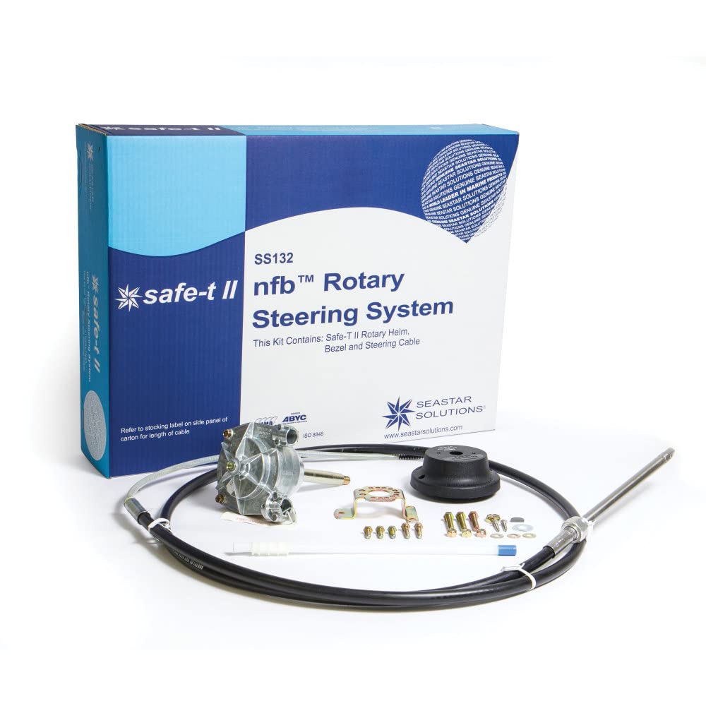 SeaStar SS13210 NFB Safe-T II Rotary Steering Kit, 10 Foot Single Cable