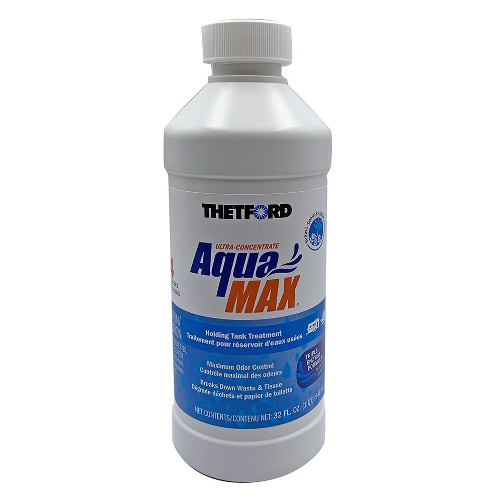 Thetford AquaMax Spring Showers Holding Tank Treatment, 32 oz Liquid, Unscented