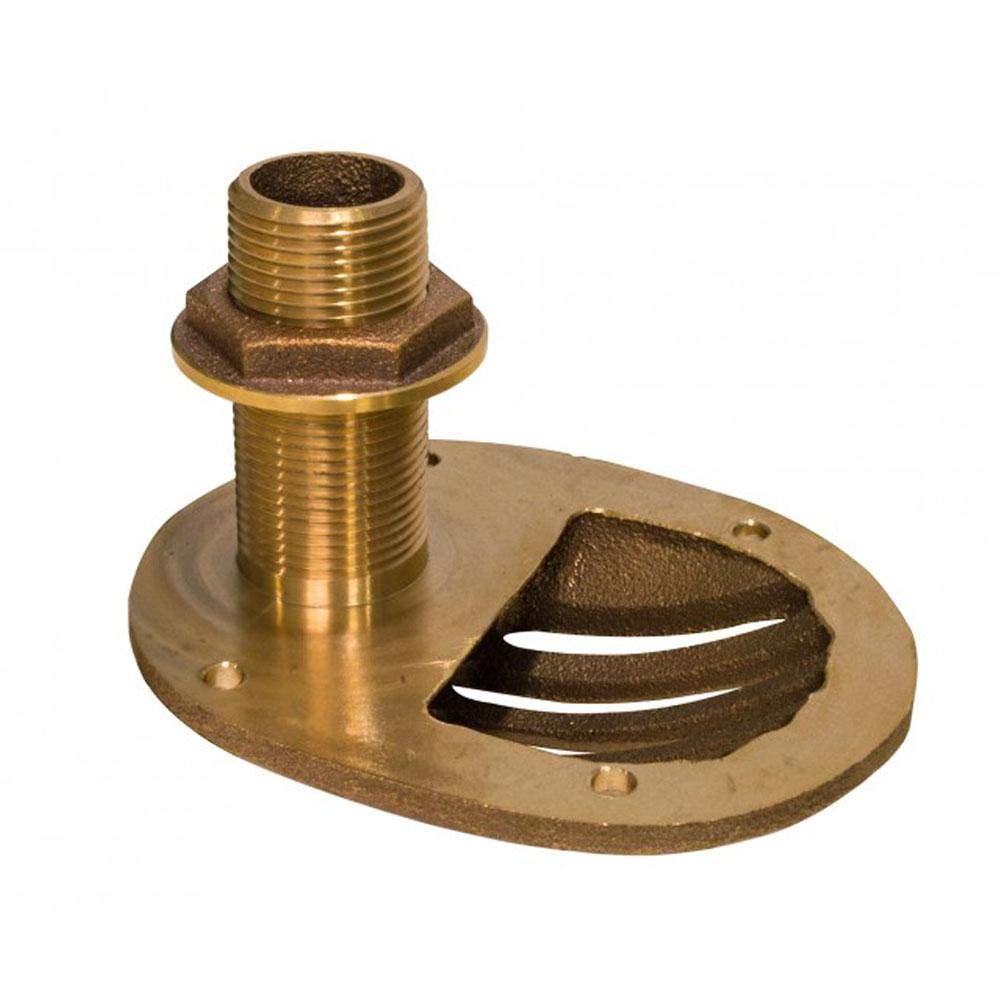 Groco Bronze Combo Scoop Thru-Hull Strainer with Nut - 3/4" to 1-1/2"