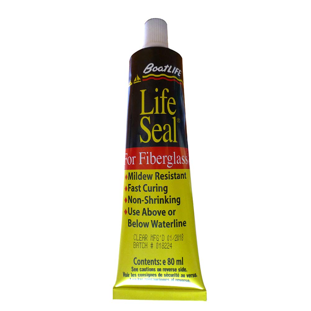 BoatLIFE Life Seal Marine Sealant - Silicone/Polyurethane Adhesive Caulk, Available in 1 oz to 10.6 oz, Clear/White/Black