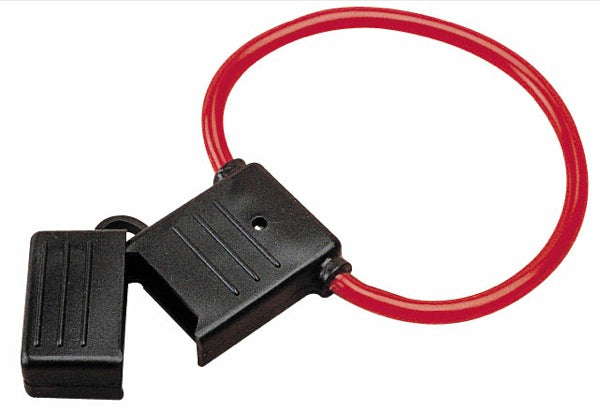 Sea-Dog Maxi Inline Fuse Holder, 35 Amp, Injection Molded PVC, 8 Gauge Wire Leads