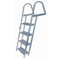 JIF Marine ERR4 4-Step Folding Aluminum Dock Ladder, 300 Pound Capacity