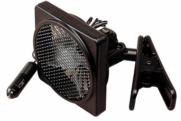 Sea-Dog Clamp-On Mount Fan 450110-1, 12 Volt ABS Boat Fan with High/Low Speed Switch