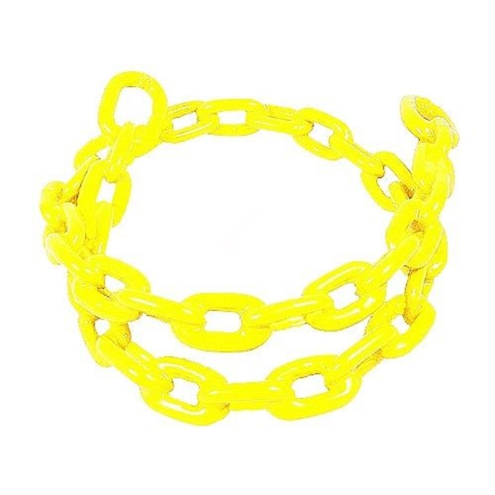 Greenfield Products Anchor Lead Chain 1/4 Inch x 4 Feet, Yellow Vinyl Coated, 2115-Y