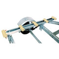 Tie Down Engineering 86157 5 ft. Black Rubber Roller Bunk, Galvanized Steel Frame
