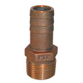 GROCO Bronze Pipe to Hose Fitting - NPT Pipe to Hose Barb Adapter, Available in 1" to 1-1/4"