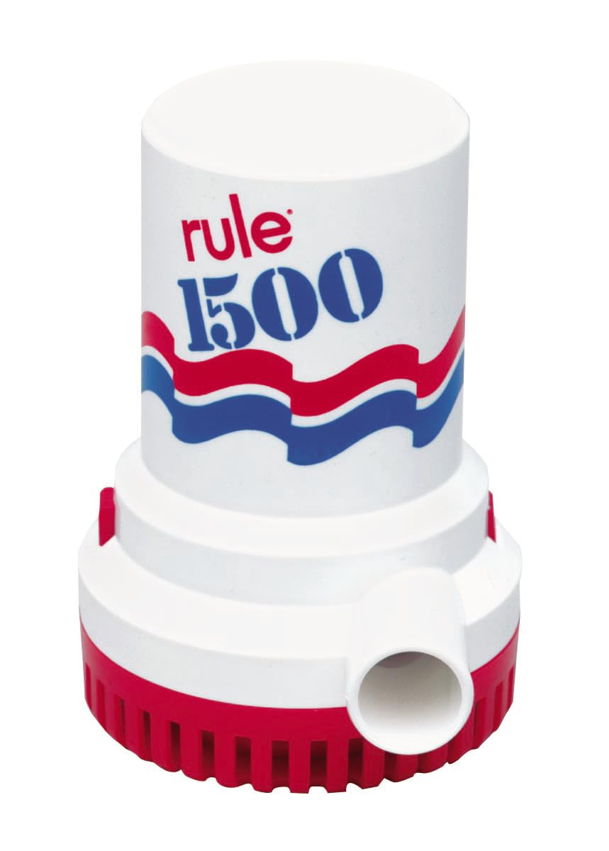 Rule 02 1500 GPH Manual Bilge Pump, 12 Volt DC, 5678 LPH