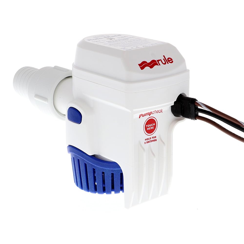 Rule Rule-Mate Automatic Submersible Bilge Pump, 12V - Available in 500 to 2000 GPH