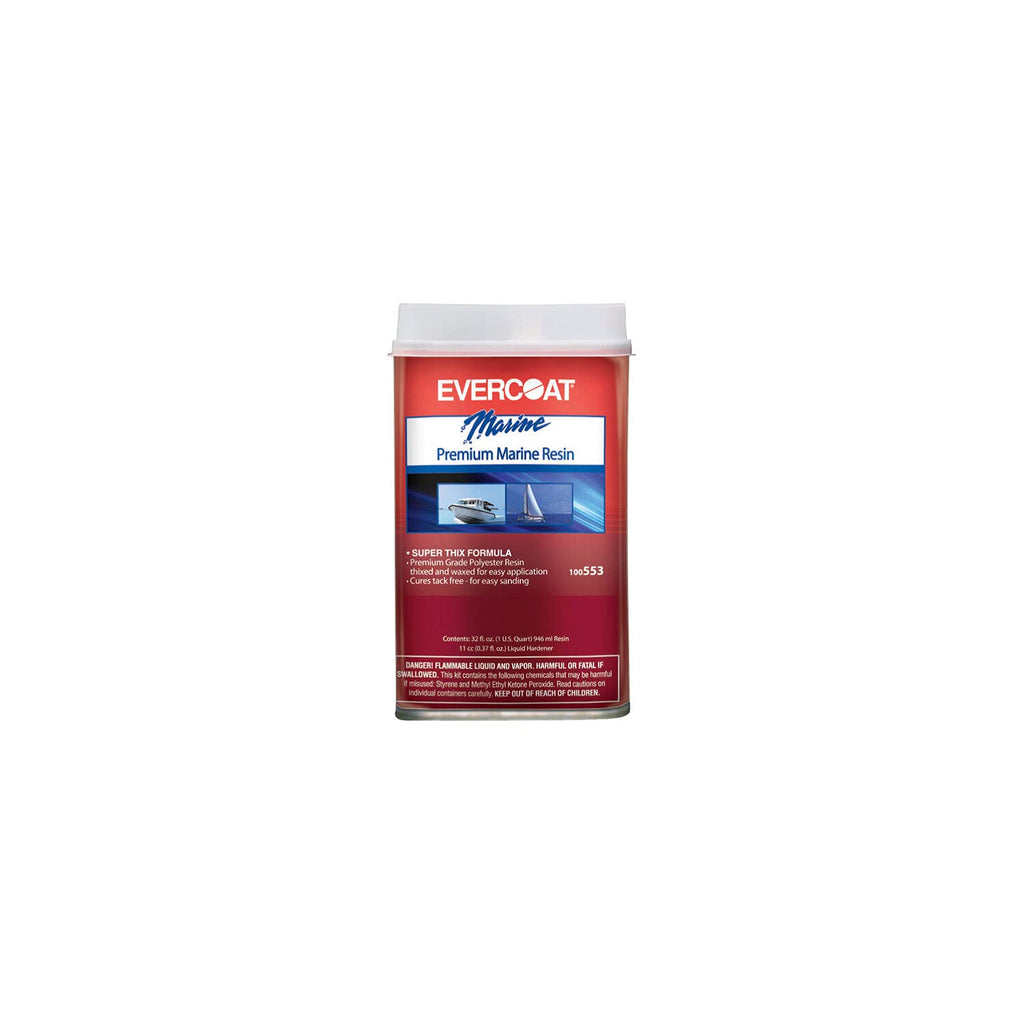 Fiberglass Evercoat Boat Yard Fiberglass Resin - Marine Polyester Repair Resin, Pint to Quart
