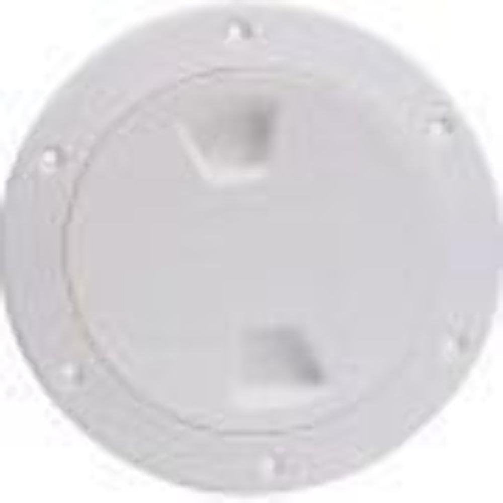 Beckson Marine Screw-In Deck Plate - Available in 4" Black and 8" White
