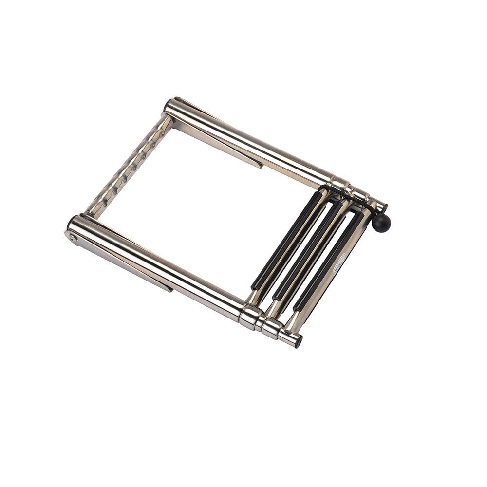 Garelick 19677 EEz-In Over-Platform Telescoping Boat Ladder, 4-Step, 400 lb Capacity