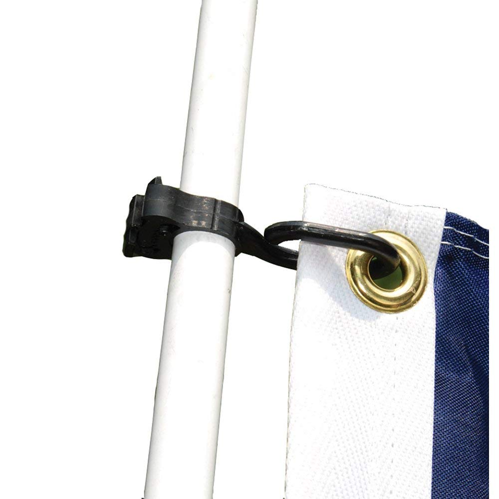 Taylor Made Products Charlevoix Antenna/Burgee Clip 57925 - Fits 1/2 Inch Flag Pole or Whip Antenna