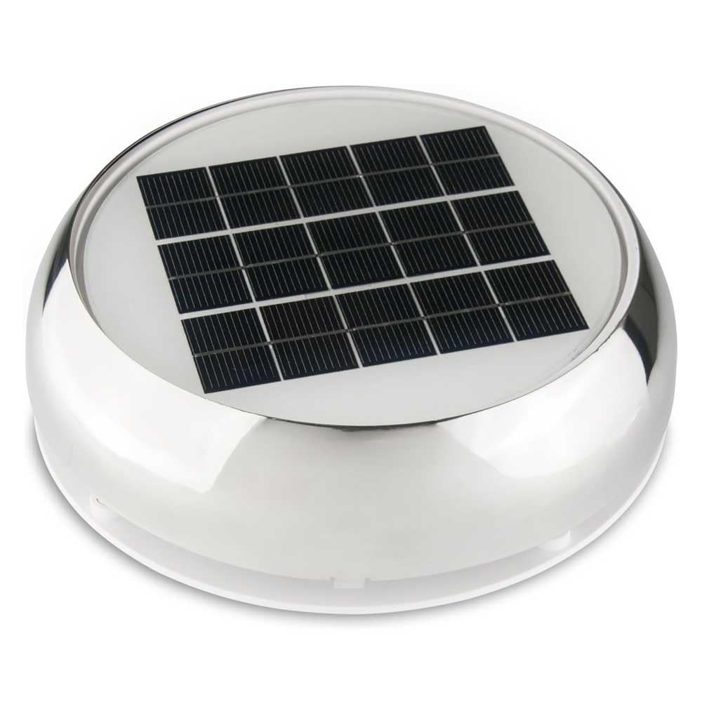 Marinco N20803S 3 Inch Day/Night Solar Vent, Stainless Steel