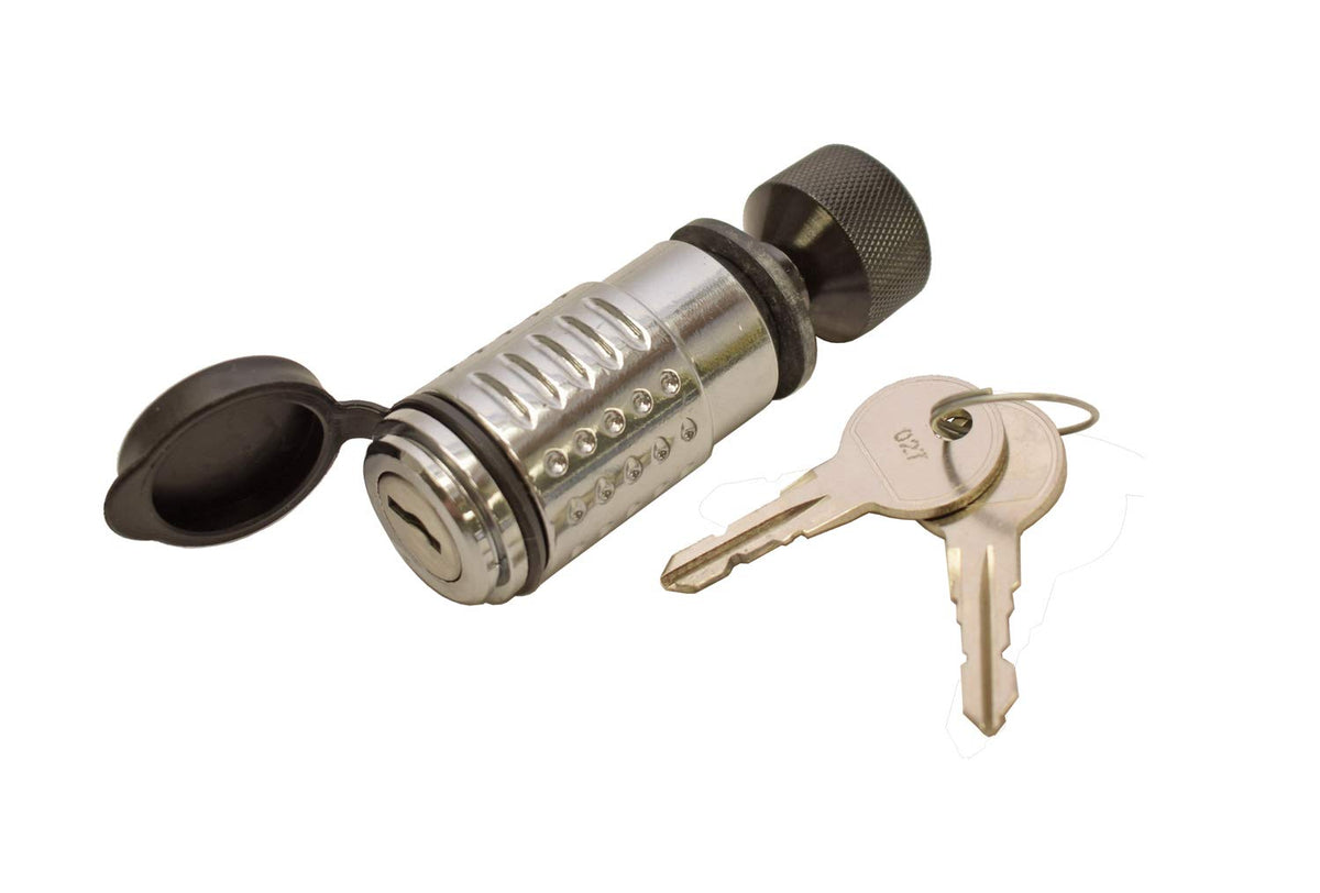 C.T.Johnson Spare Tire Lock STL, Solid Steel Dead Bolt Lock, Chrome Plated, Adjusts 1/4 to 7/8 Inch
