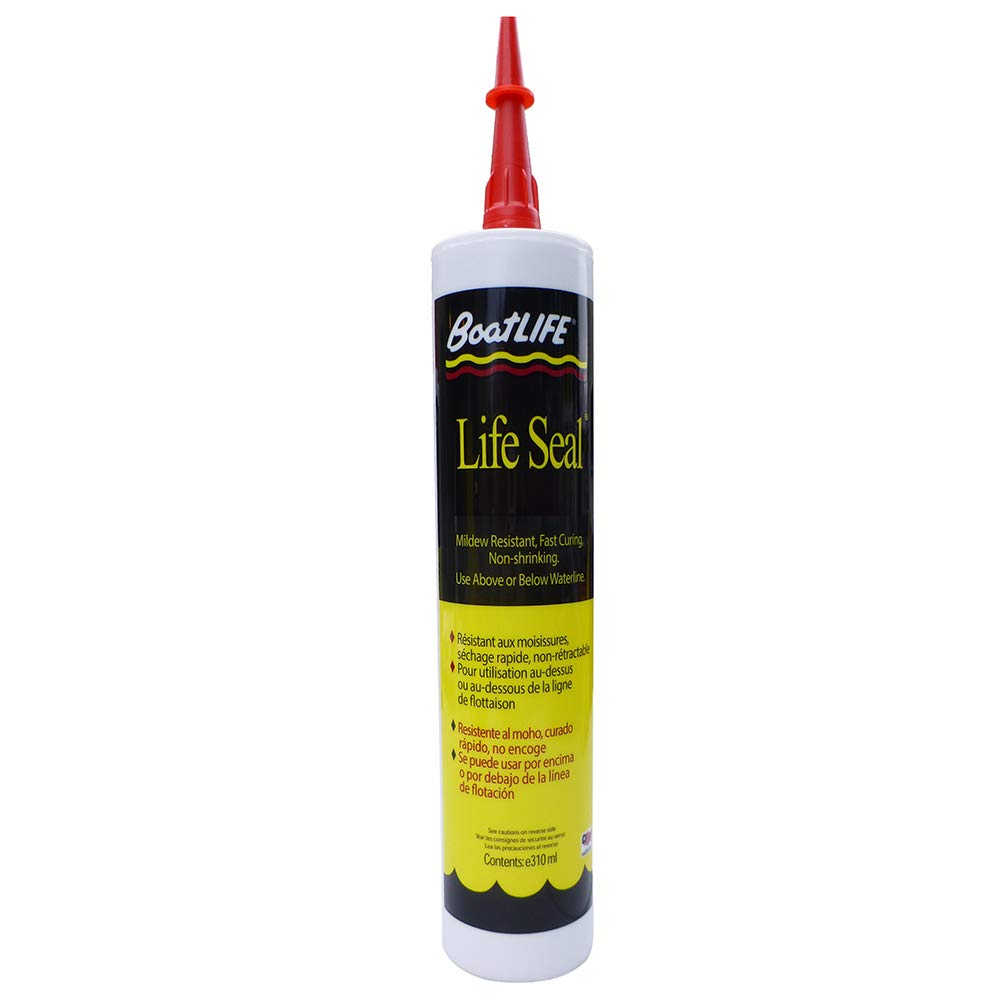 BoatLIFE Life Seal Marine Sealant - Silicone/Polyurethane Adhesive Caulk, Available in 1 oz to 10.6 oz, Clear/White/Black