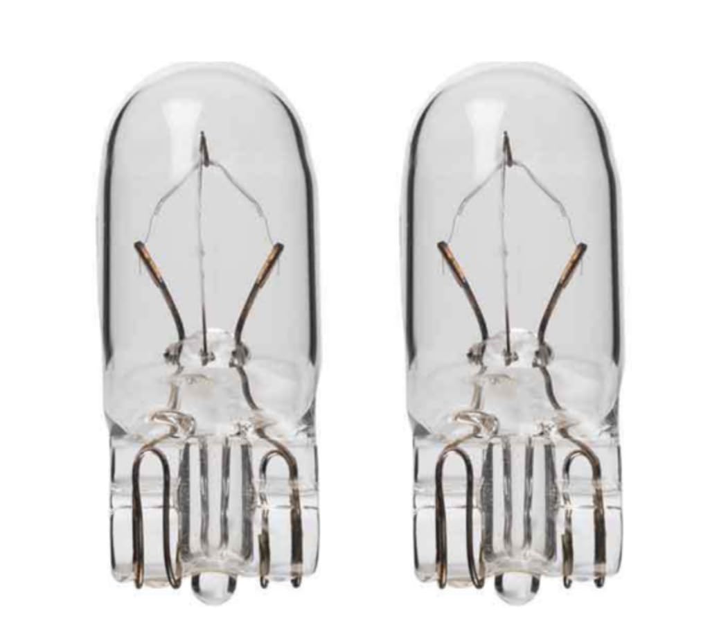 Perko 0338DP1CLR 12V Wedge Base Bulb, 5 Watt, Clear, Pack of 2
