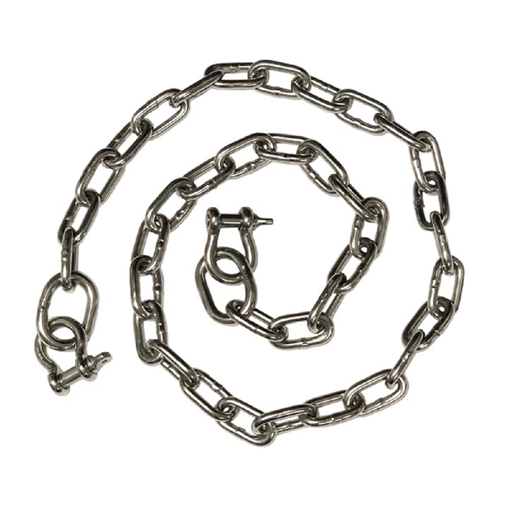Gen3 Marine 316 Stainless Steel Anchor Chain with Shackles - Available in 3/16" to 5/16"