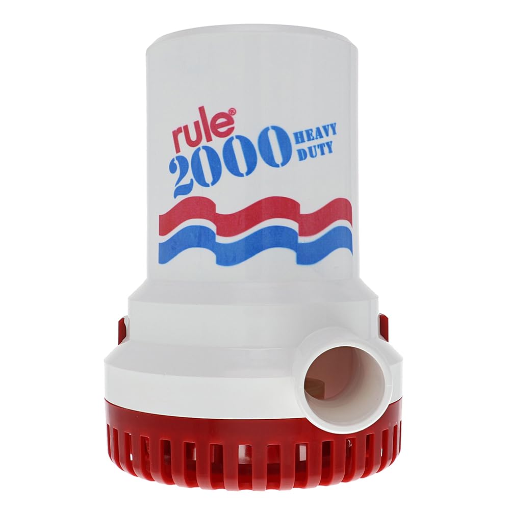 Rule 2000 GPH Non-Automatic 12 Volt Bilge Pump, Model 10