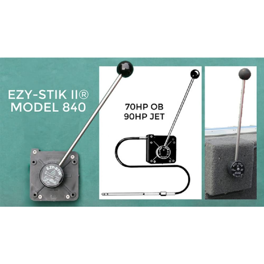Ezy-Glide Ezy-Stik II Mechanical Single-Lever Steering System - Available in 8' to 15' Cable Lengths