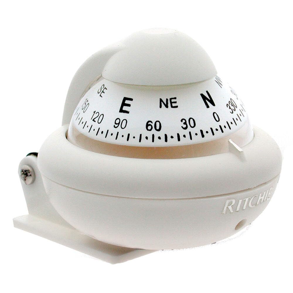 Ritchie RitchieSport X-10 Marine Compass, 2" Direct-Read Dial, Adjustable Mount - White or Black
