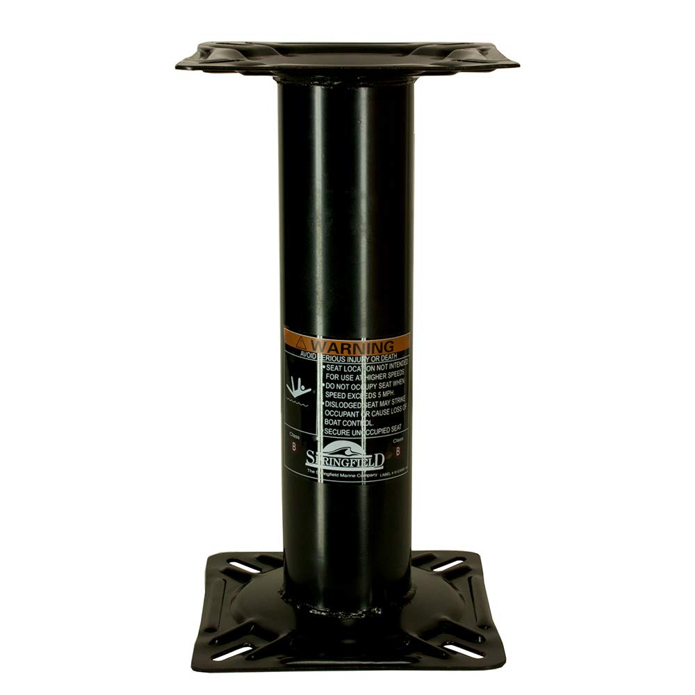 Springfield 13 Inch Economy Fixed-Height Seat Pedestal, All-Steel Construction, E-Coat Finish
