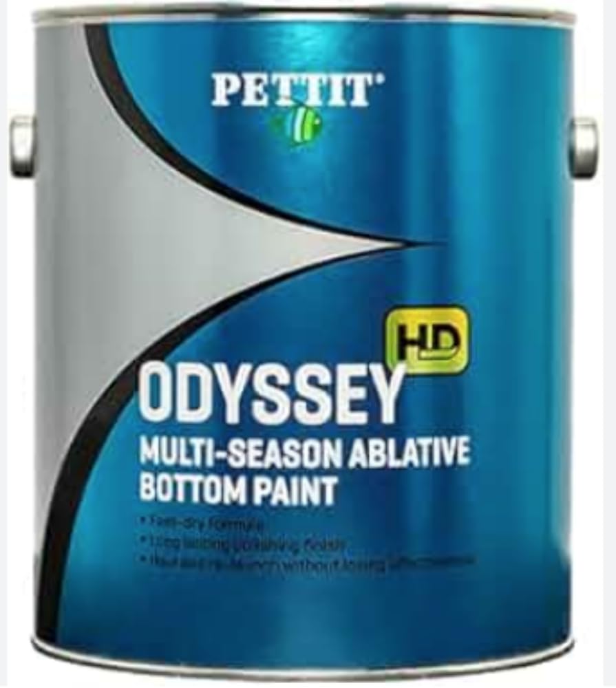 Pettit Odyssey HD Multi-Season Ablative Antifouling Bottom Paint - Available in Black or Red, Gallon