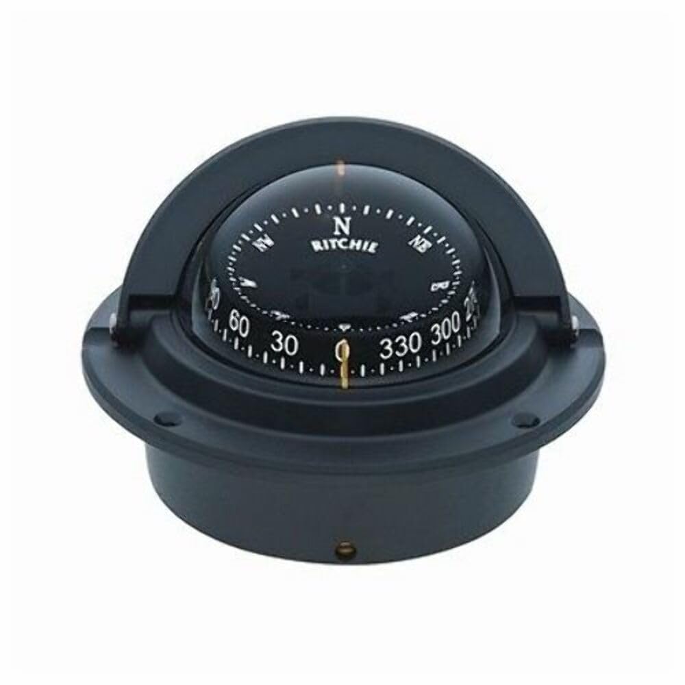 Ritchie Voyager F-83 Series Flush Mount 3 Inch Combi-Dial Compass - White or Black