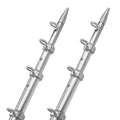 Taco Marine OT-0542VEL15-HD Aluminum Tele-Outrigger Pole, 1-1/2 Inch x 15 Foot, Silver with Silver Ring