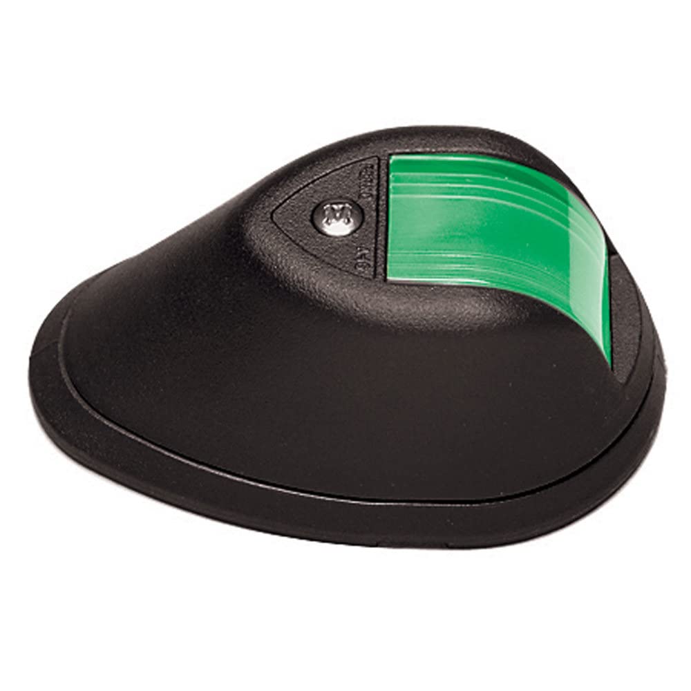 Perko Vertical Mount Side Lights 0254B00DP1, Black Plastic, 12 Volt Pair with Red and Green Lenses